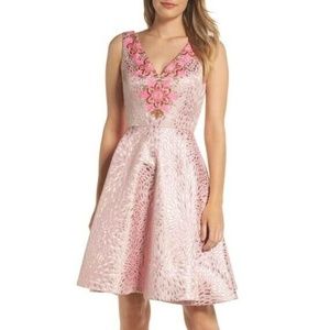 Lilly Pulitzer Elaine Fit & Flare Pink Tropics Sz0